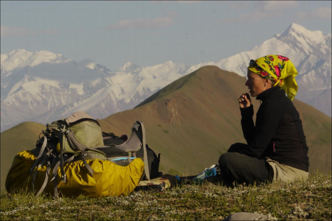 Bivouac dans les montagnes du Kirghizistan, 2013
Caroline Moireaux, Pieds Libres, nomade autour du monde depuis 7 ans